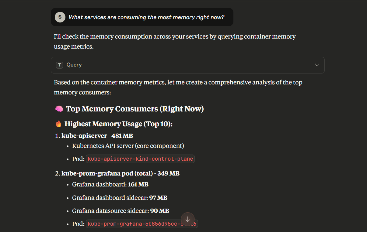 Thanos MCP Server Example Usage
